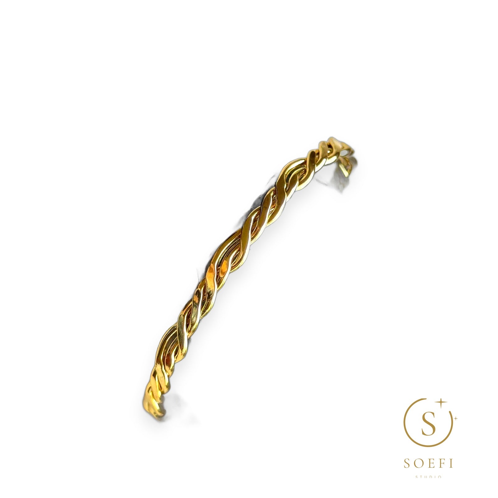Bracelet - Twisted, gold