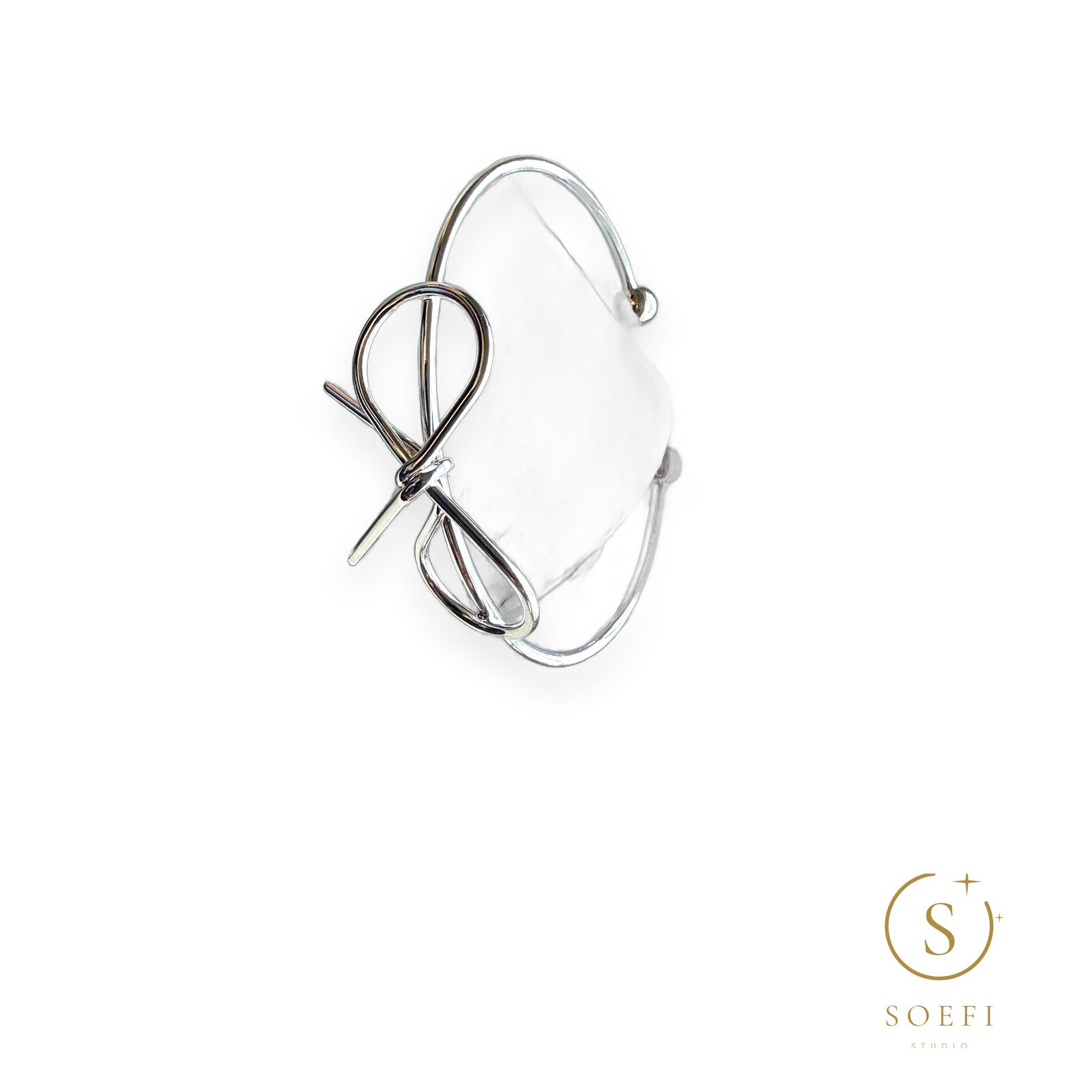 Bracelet — Bow, silver