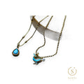 Necklace Set - Droplet & Whale, Gold
